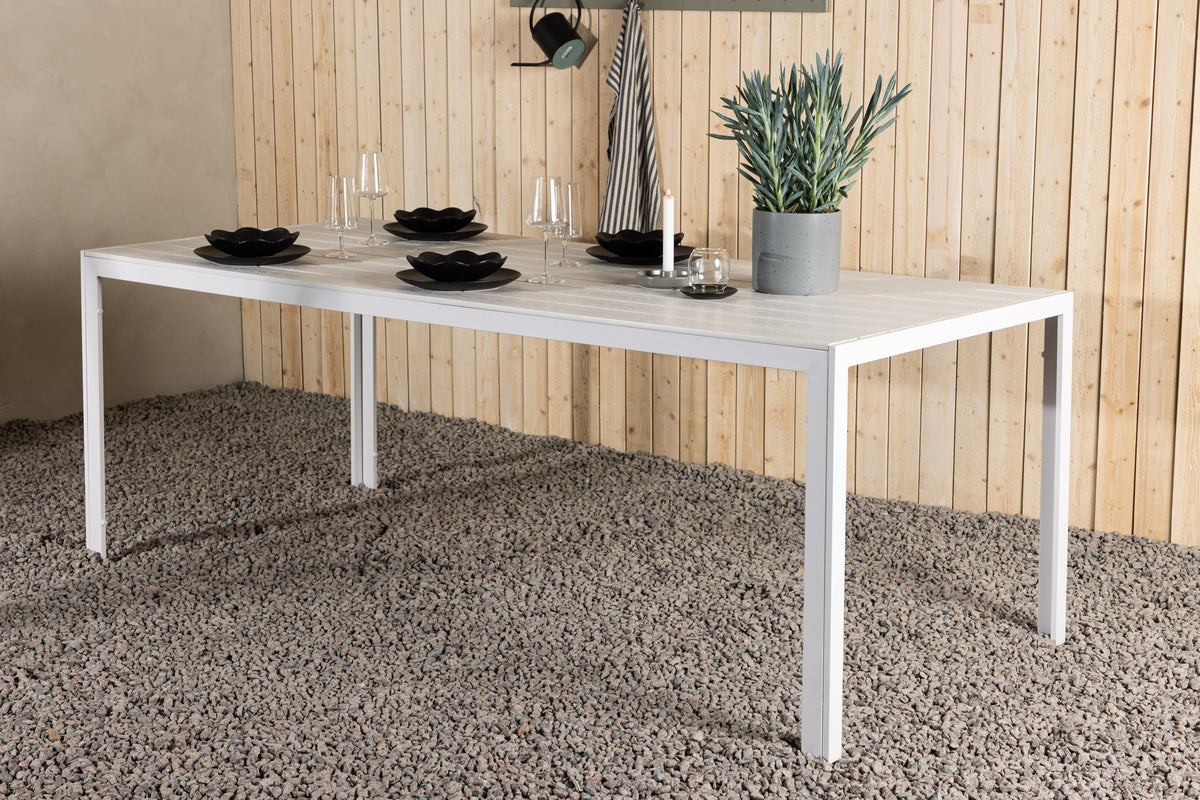 Venture Design Break Rektangulära Matbord 205 x 90 Vit