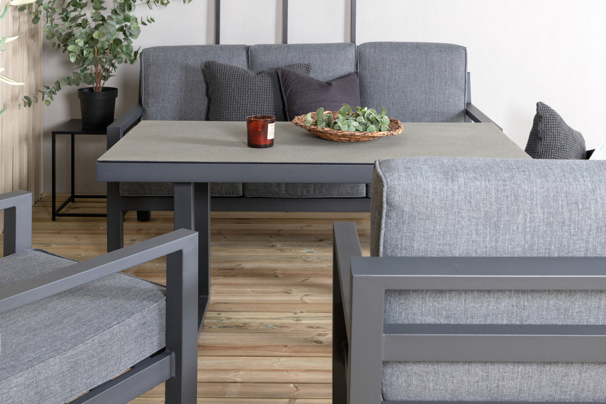 Venture Design Barcelona Soffgrupper Svart, Grå Svart