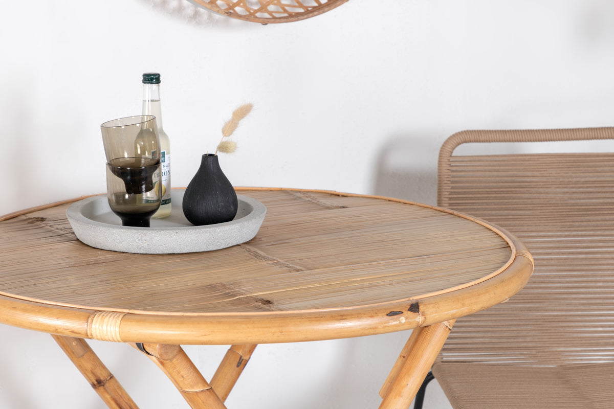 Venture Design Cane Cafebord ⌀80 Natur
