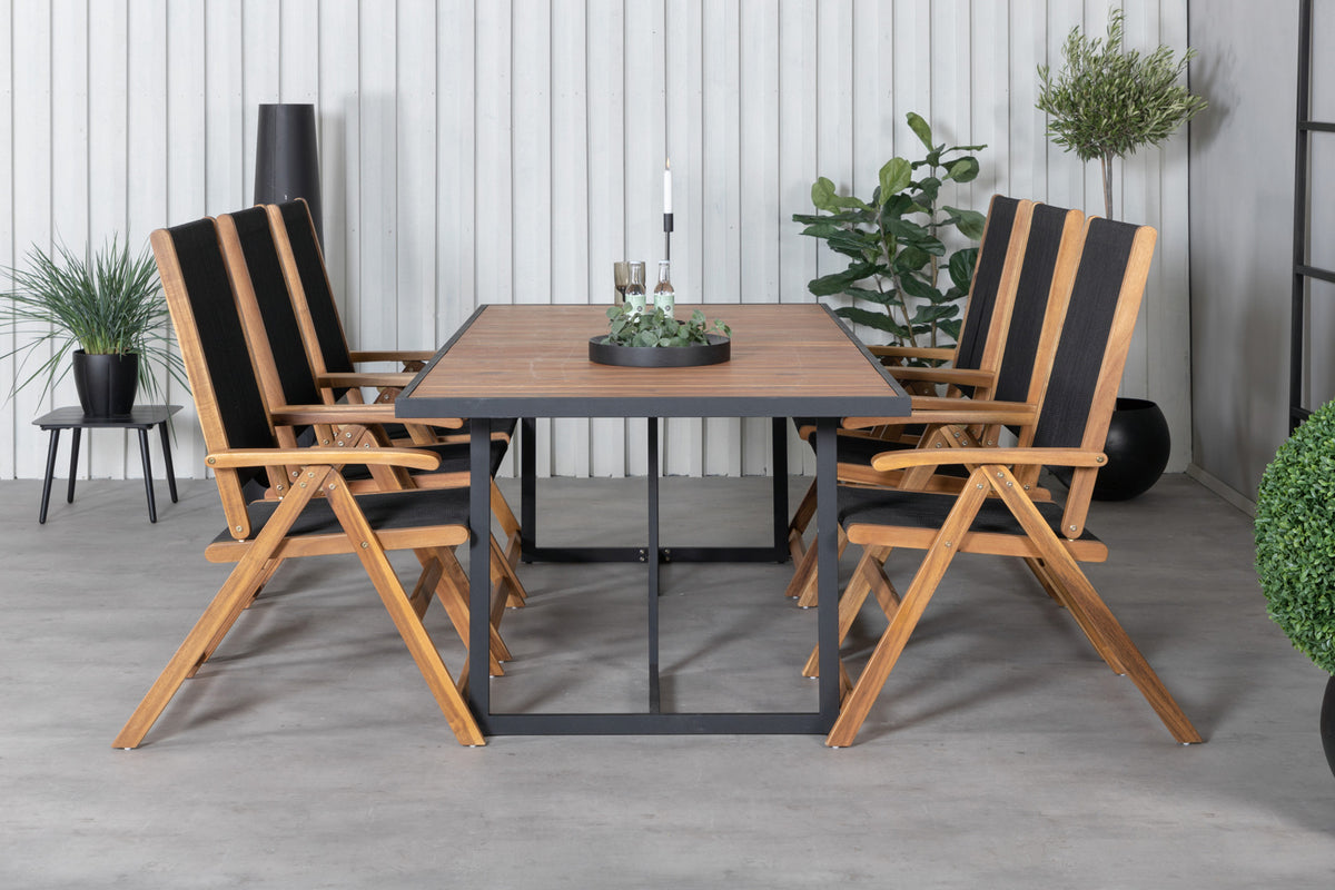 Venture Design Little John Matstolar 2-pack Svart