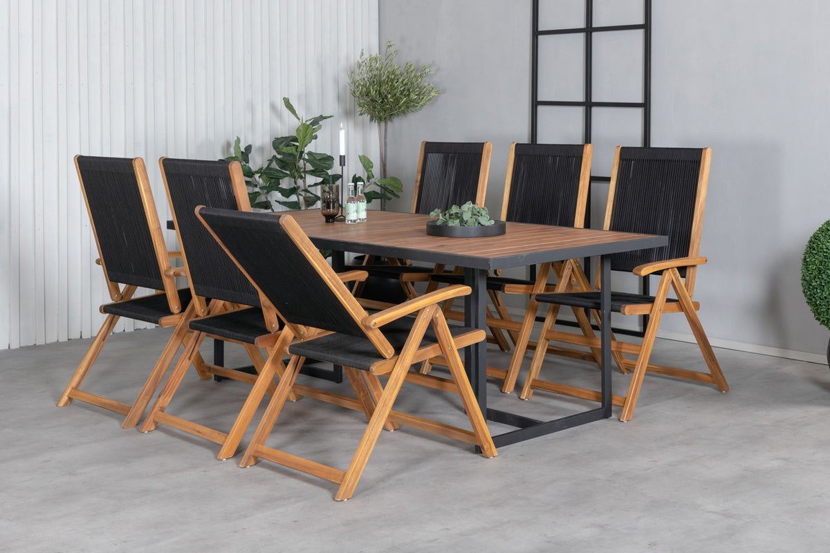Venture Design Little John Matstolar 2-pack Svart