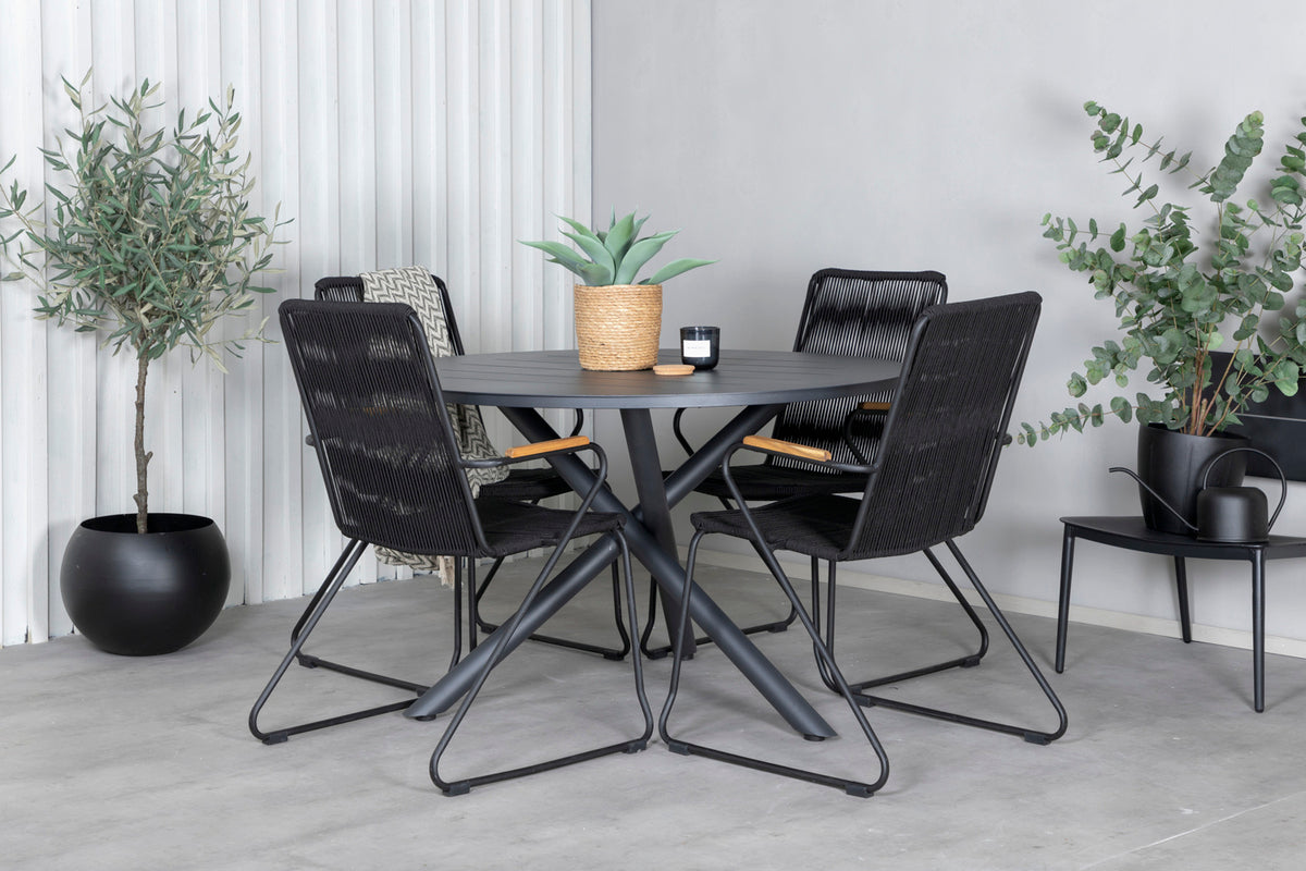 Venture Design Alma Runda Matbord ⌀120 Svart