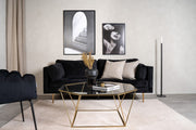 Venture Design Österlen Soffbord 100 x 100 Guld