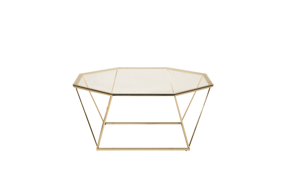Venture Design Österlen Soffbord 100 x 100 Guld
