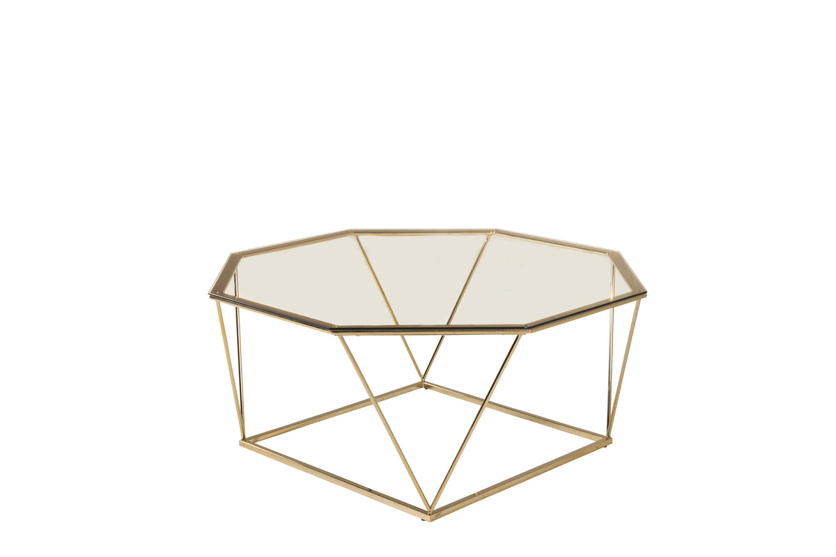 Venture Design Österlen Soffbord 100 x 100 Guld