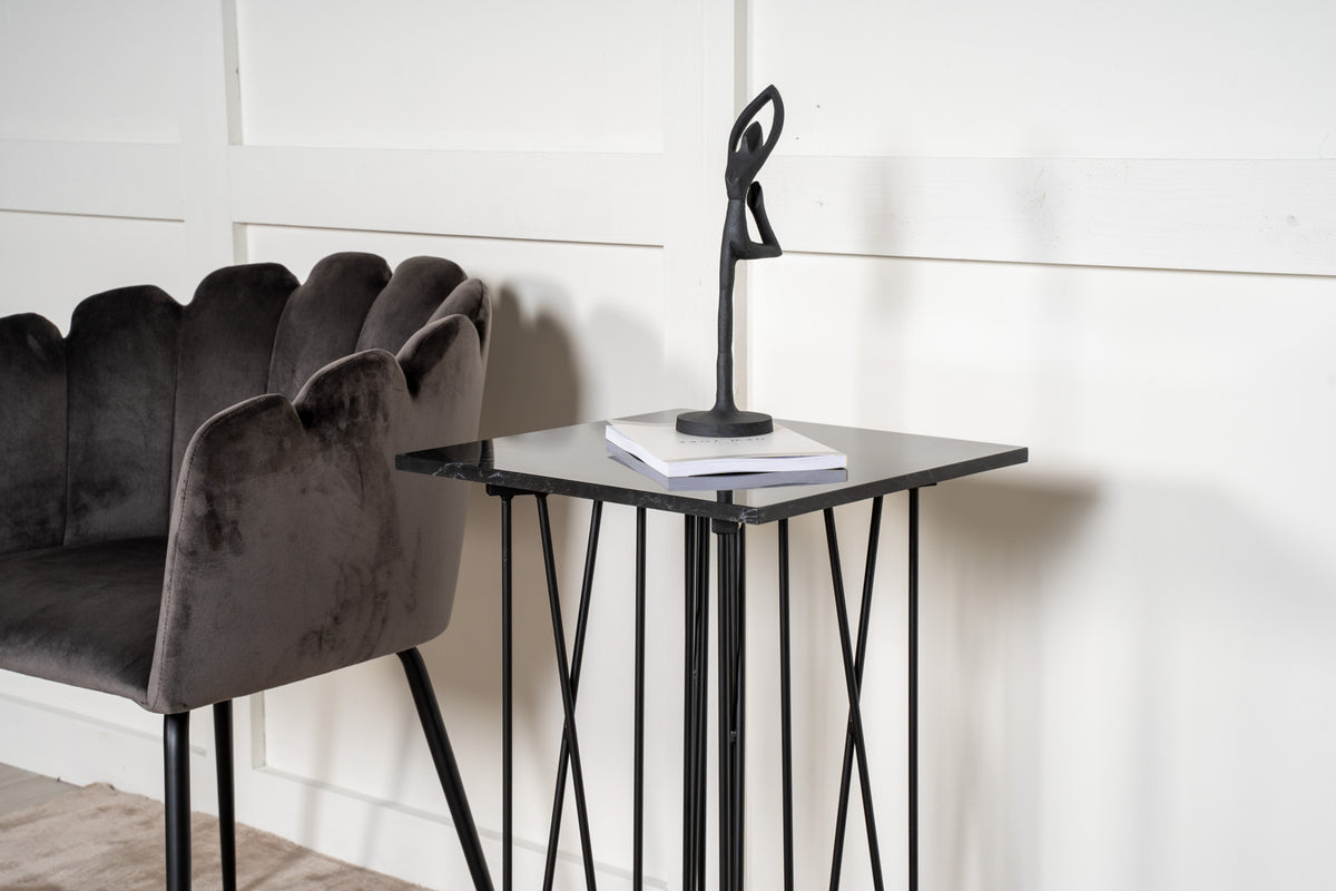 Venture Design Stone Sidobord 40 x 40 Svart