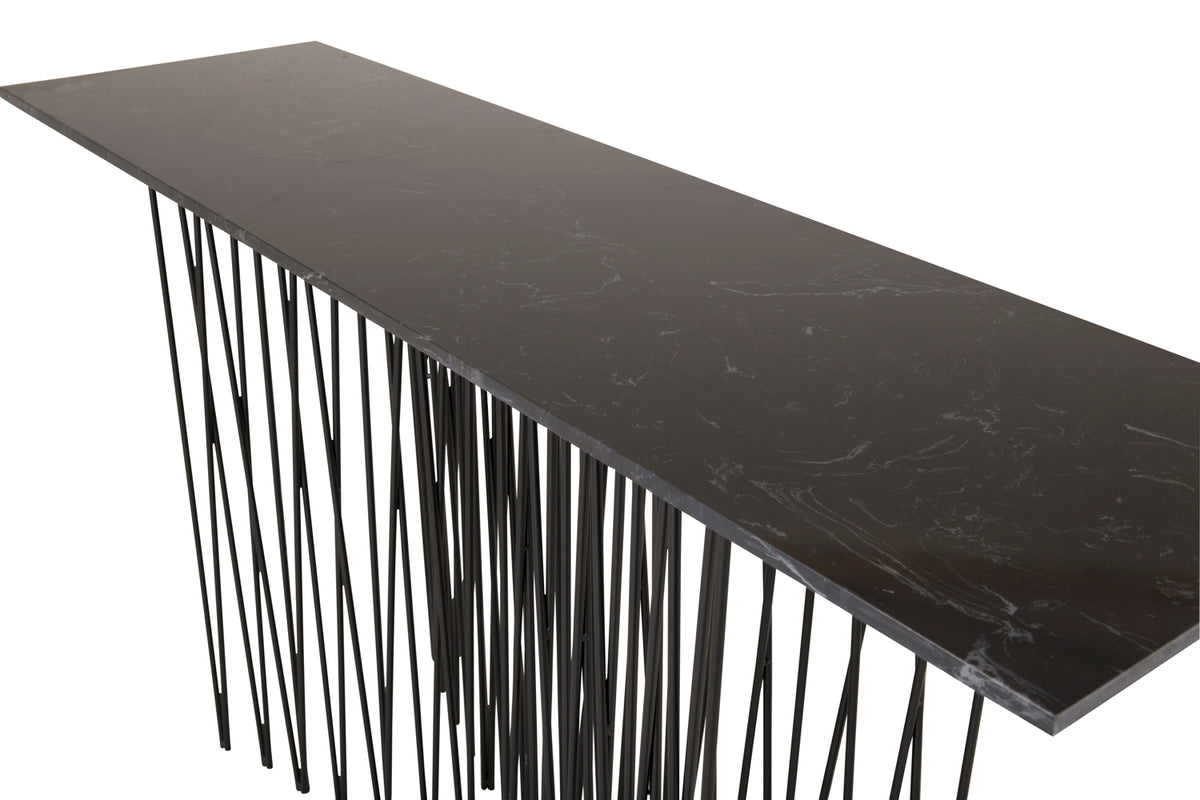 Venture Design Stone Sidobord 130 x 37 Svart