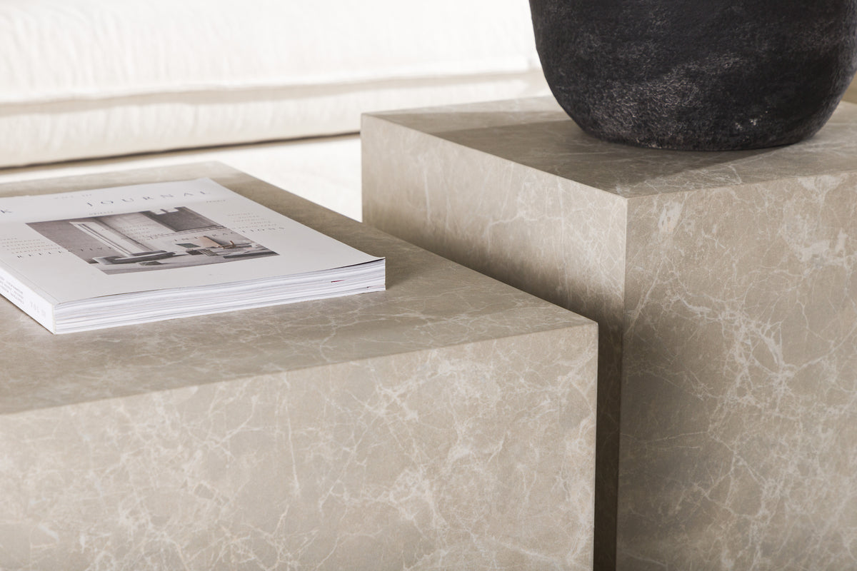 Venture Design York Soffbord 80 x 60 Beige