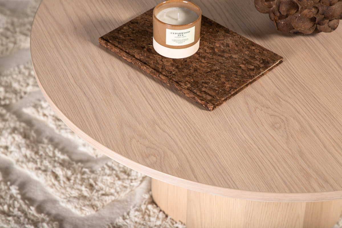 Venture Design Olivia Soffbord ⌀80 Vitputsad
