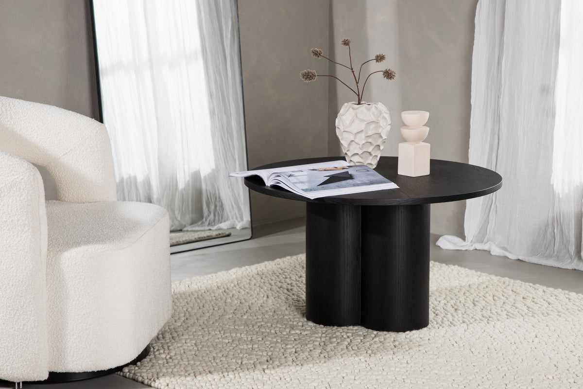Venture Design Olivia Soffbord ⌀80 Svart
