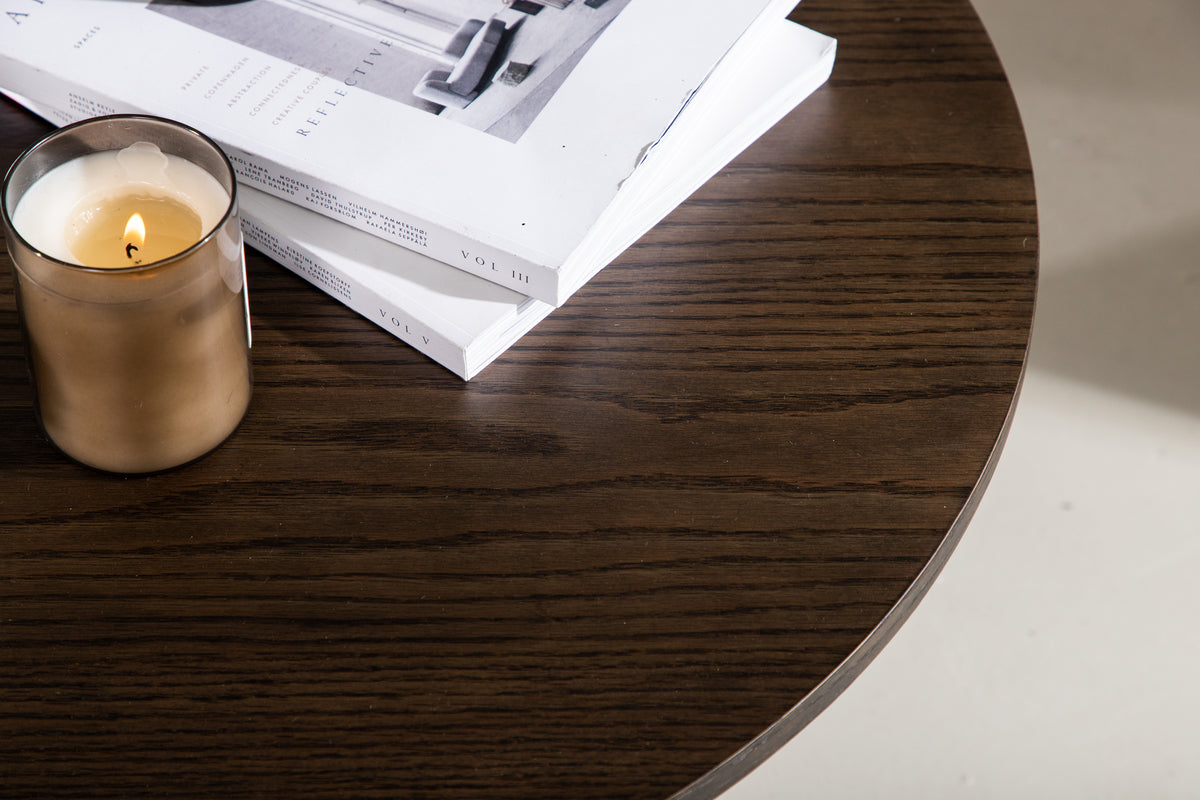 Venture Design Olivia Soffbord ⌀80 Mocka
