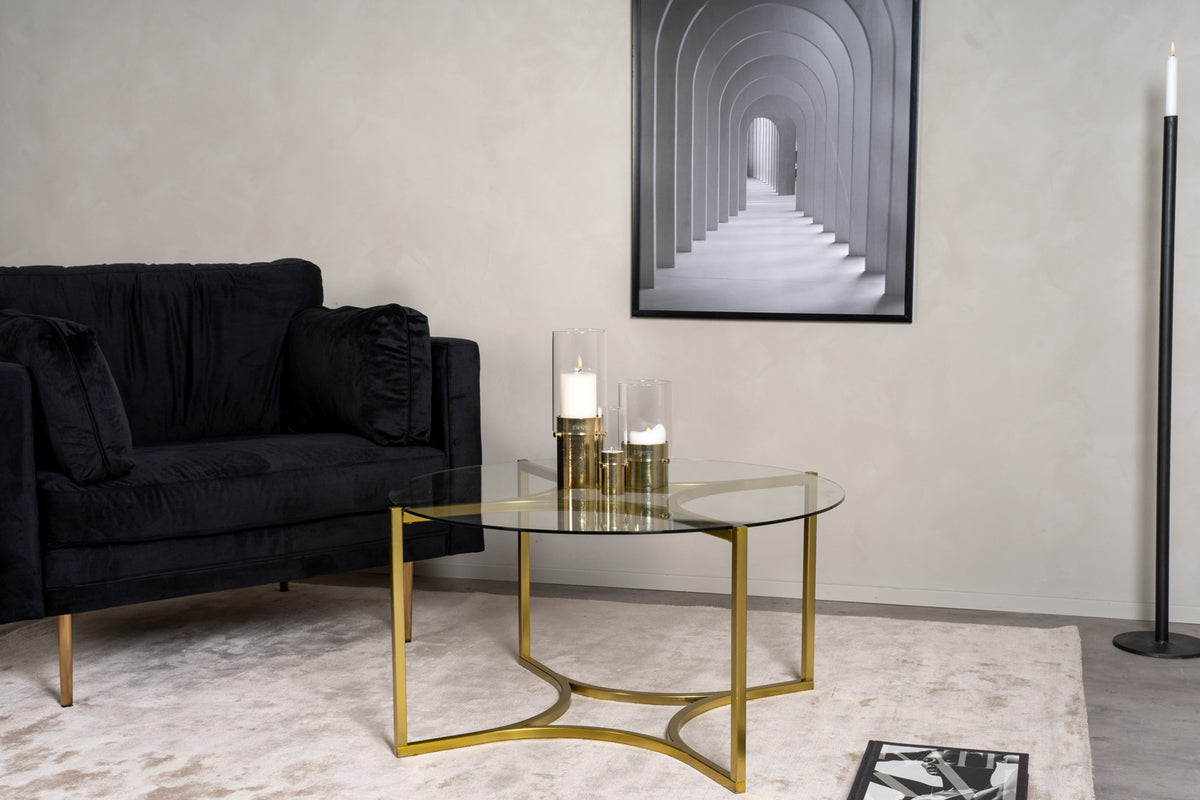 Venture Design Kivik Soffbord ⌀90 Guld