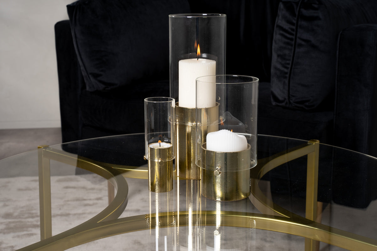 Venture Design Kivik Soffbord ⌀90 Guld