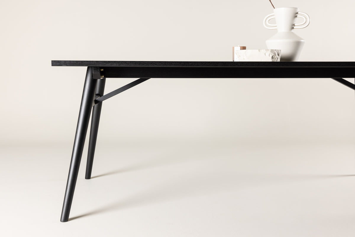 Venture Design Sleek Rektangulära Matbord 195 x 95 Svart