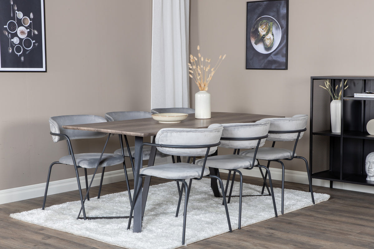 Venture Design Arrow Matstolar 2-pack Grå