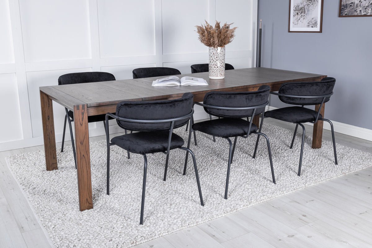 Venture Design Arrow Matstolar 2-pack Svart