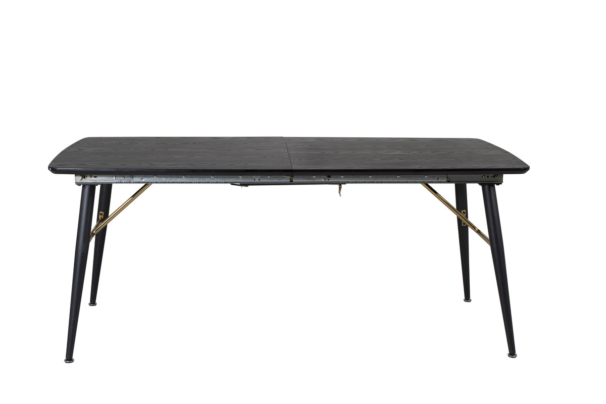 Venture Design Gold Rektangulära Matbord 180 x 85 Svart