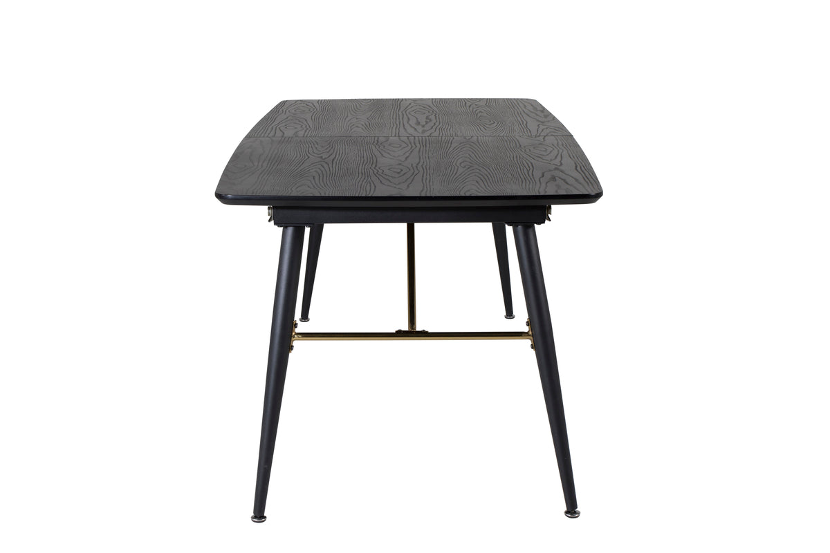 Venture Design Gold Rektangulära Matbord 180 x 85 Svart
