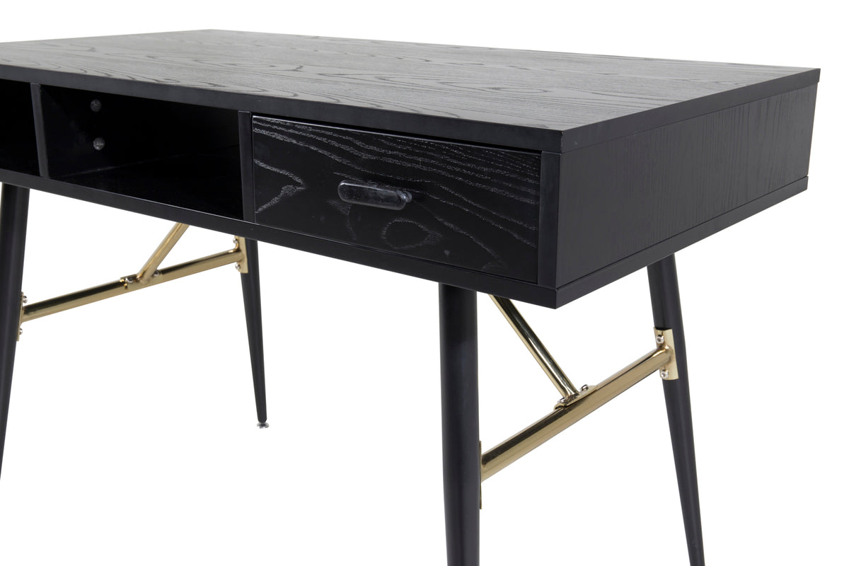 Venture Design Gold Skrivbord 110 x 60 Svart