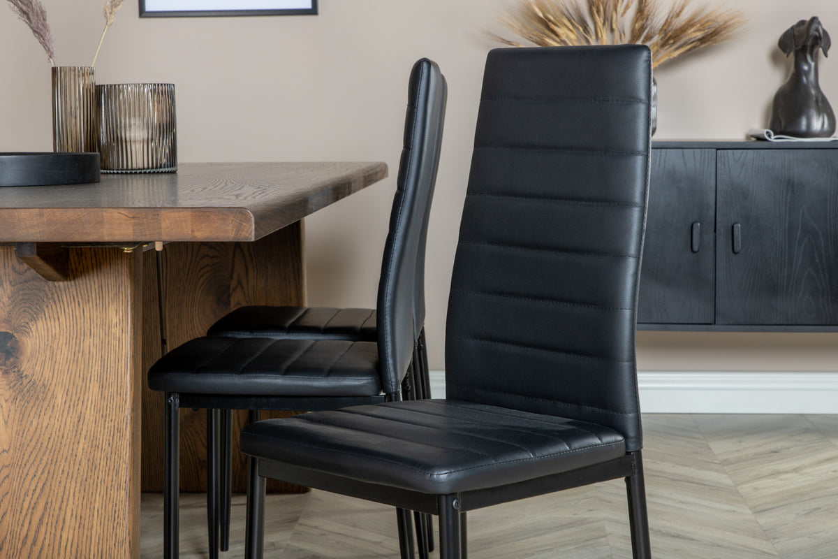 Venture Design Slim Matstolar 2-pack Svart