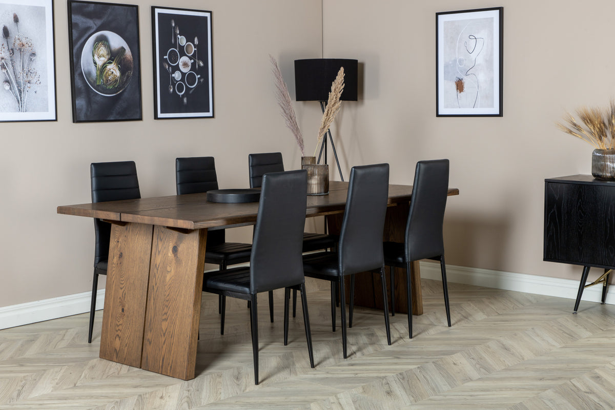 Venture Design Slim Matstolar 2-pack Svart