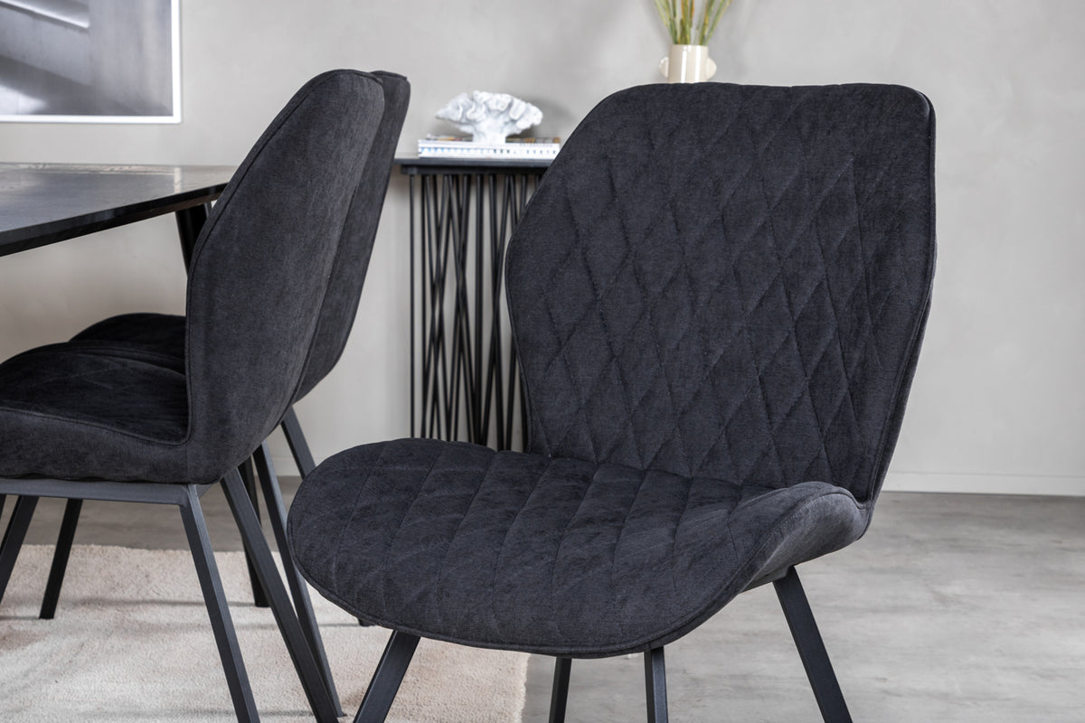 Venture Design Gemma Matstolar 2-pack Svart