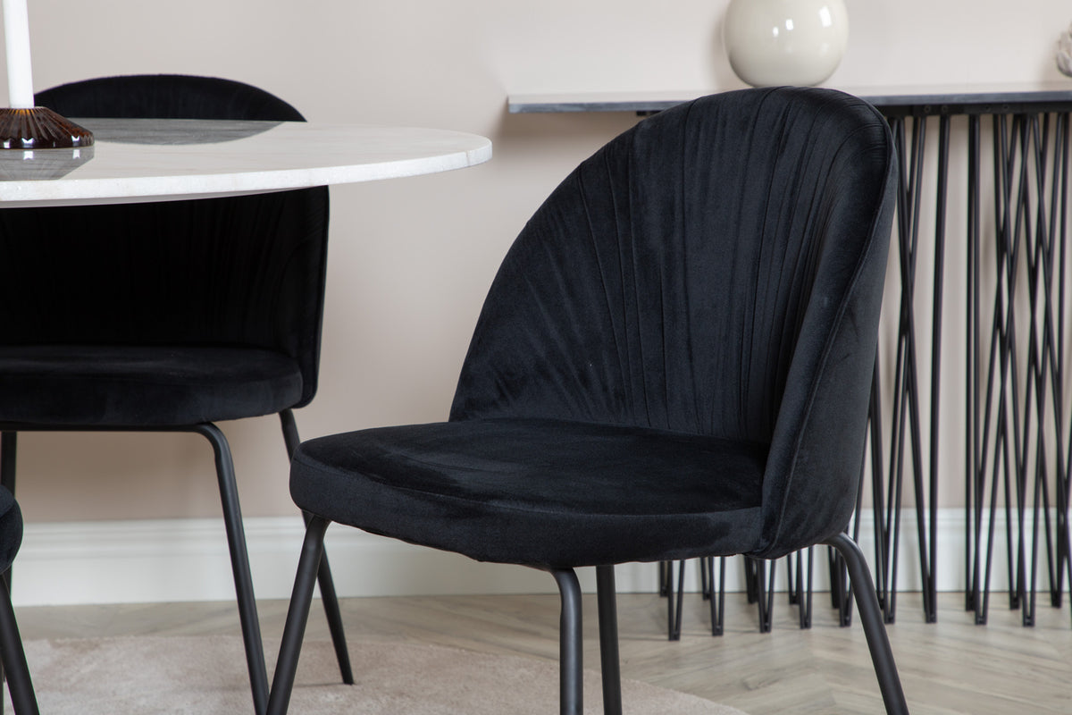 Venture Design Wrinkles Matstolar 2-pack Svart