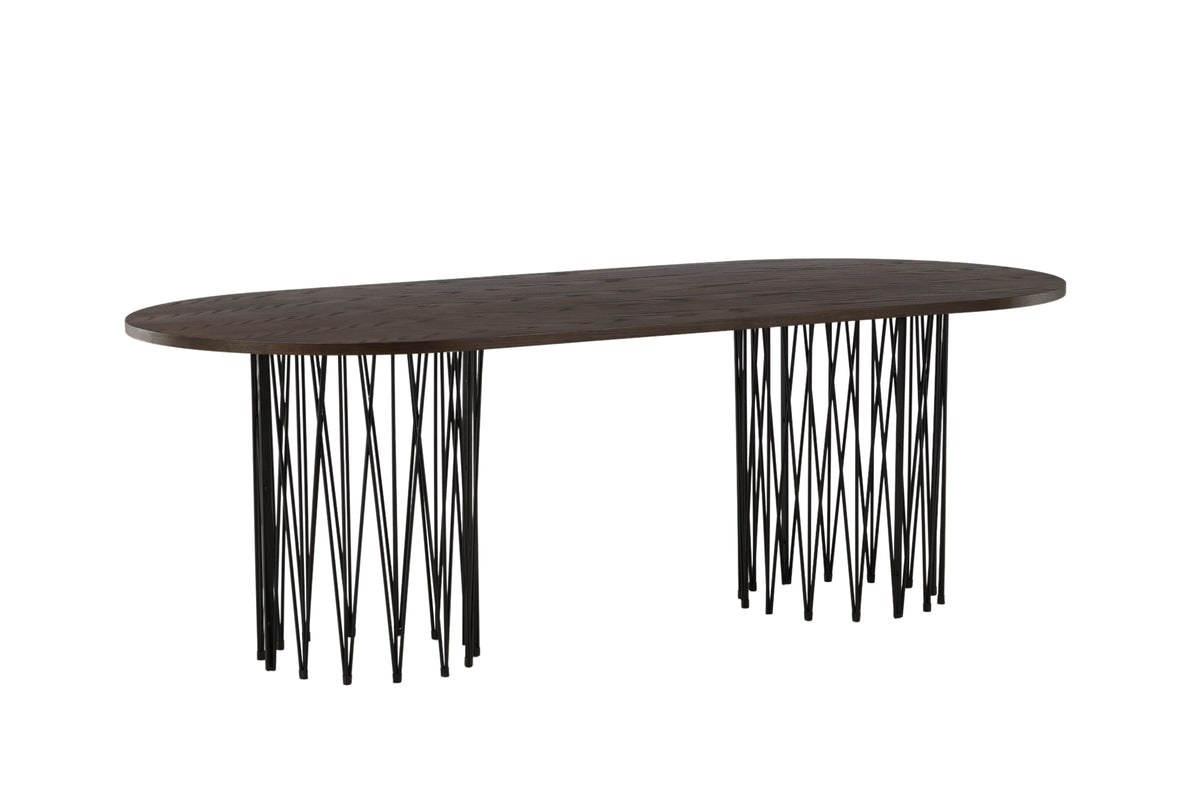 Venture Design Stone Ovala Matbord 220 x 100 Mocka