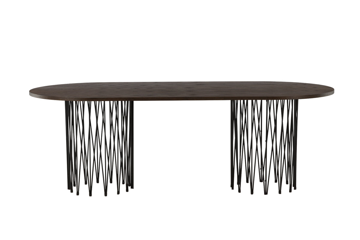 Venture Design Stone Ovala Matbord 220 x 100 Mocka