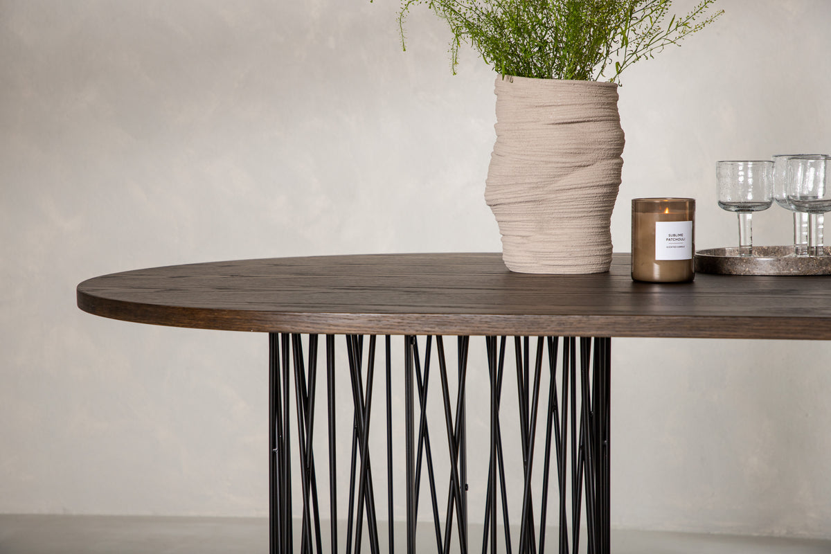 Venture Design Stone Ovala Matbord 220 x 100 Mocka