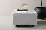 Venture Design Bowie Puff 51 x 32 x 51 Ljusgrå