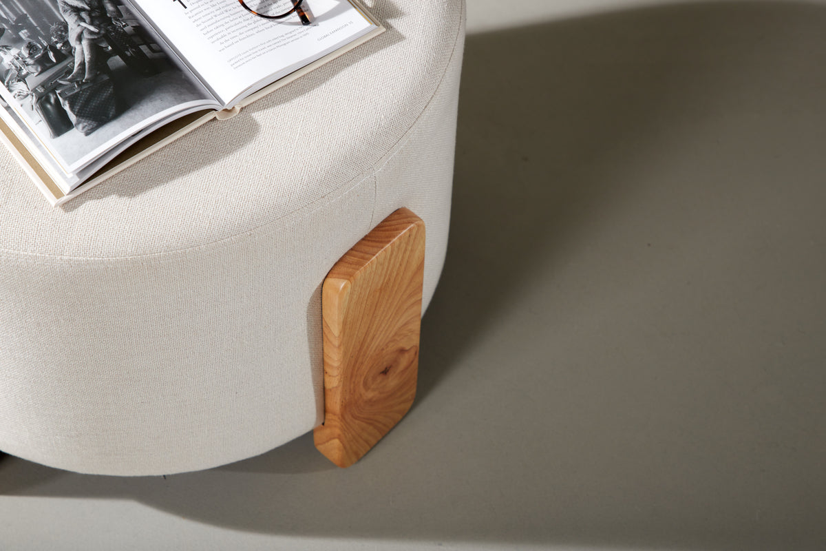 Venture Design Coffey Ottoman ⌀50 ⌀50 Vit