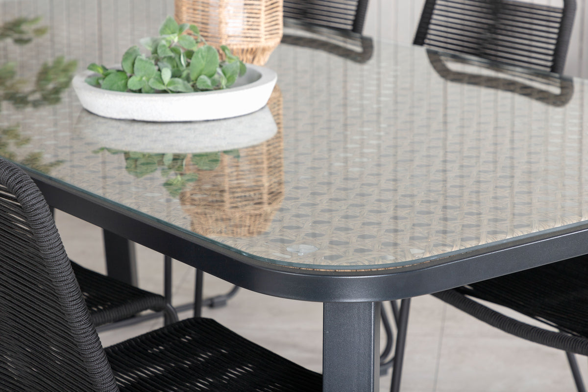 Venture Design Paola Rektangulära Matbord 200 x 100 Svart