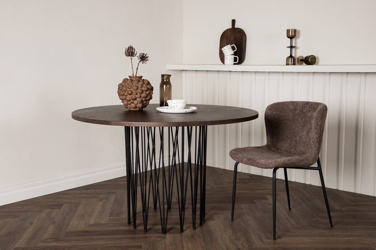 Venture Design Stone Runda Matbord ⌀120 Mocka