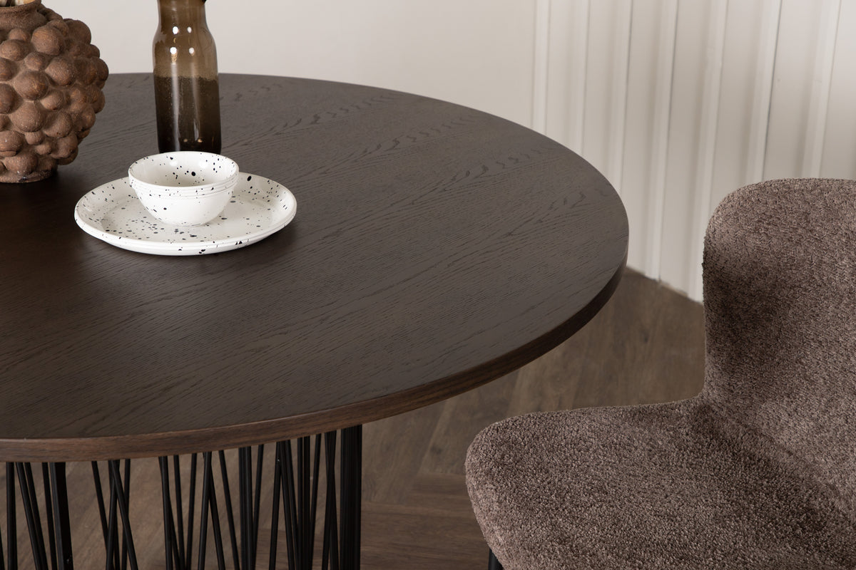 Venture Design Stone Runda Matbord ⌀120 Mocka