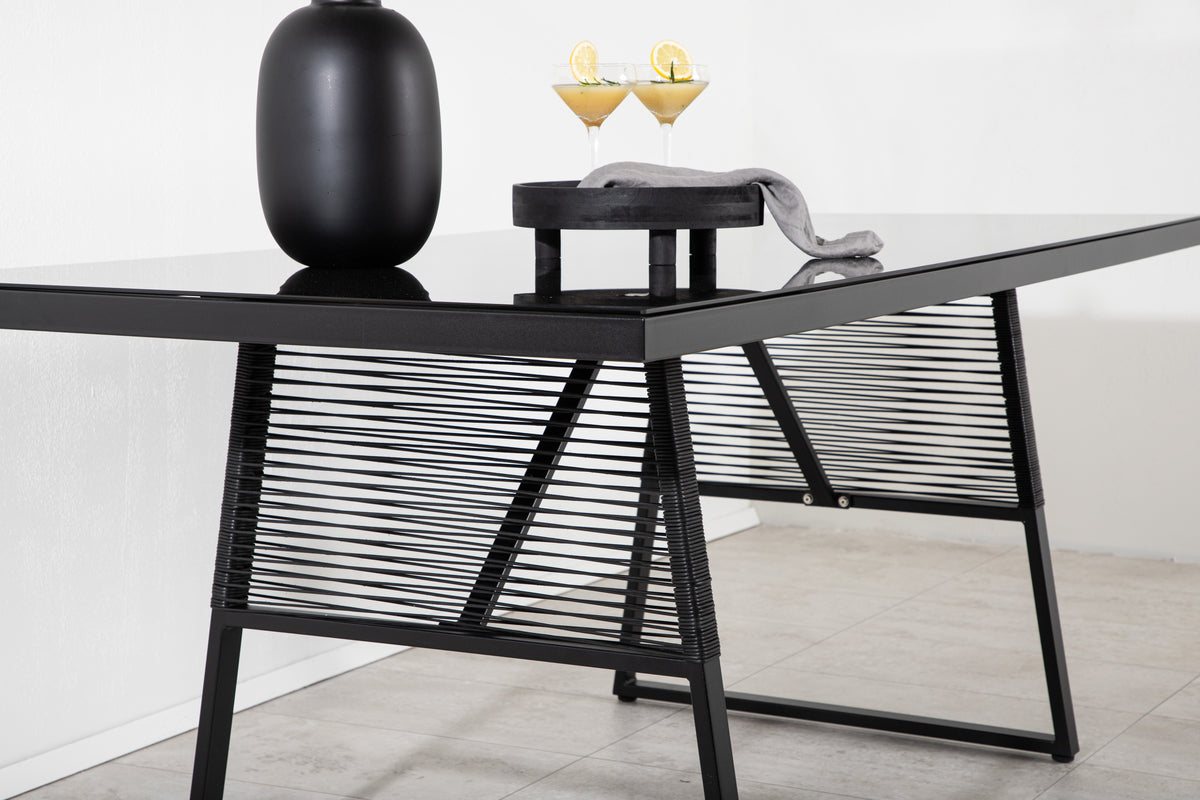 Venture Design Dallas Rektangulära Matbord 193 x 90 Svart