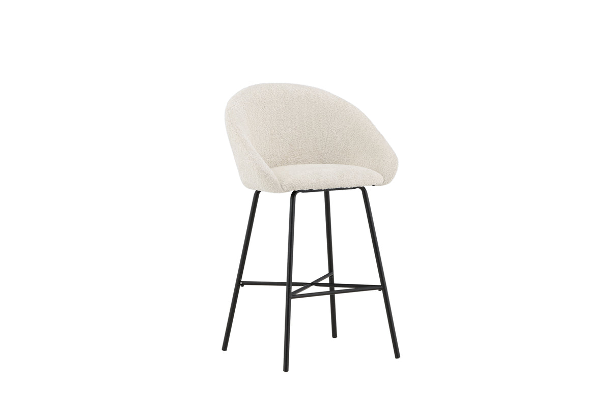 Venture Design Velvet Barstolar 2-pack Vit