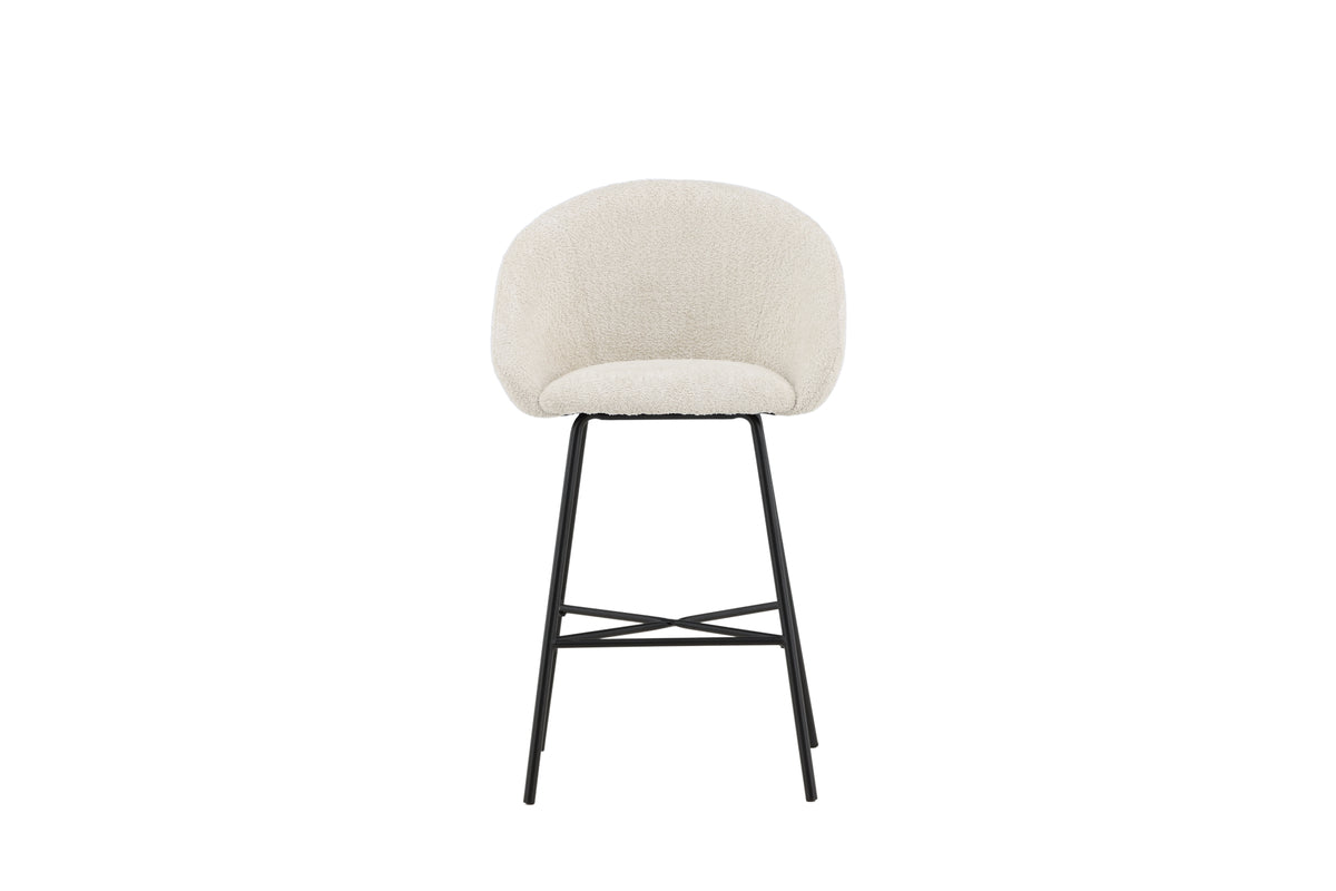 Venture Design Velvet Barstolar 2-pack Vit