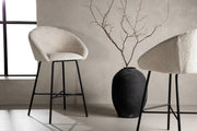 Venture Design Velvet Barstolar 2-pack Vit