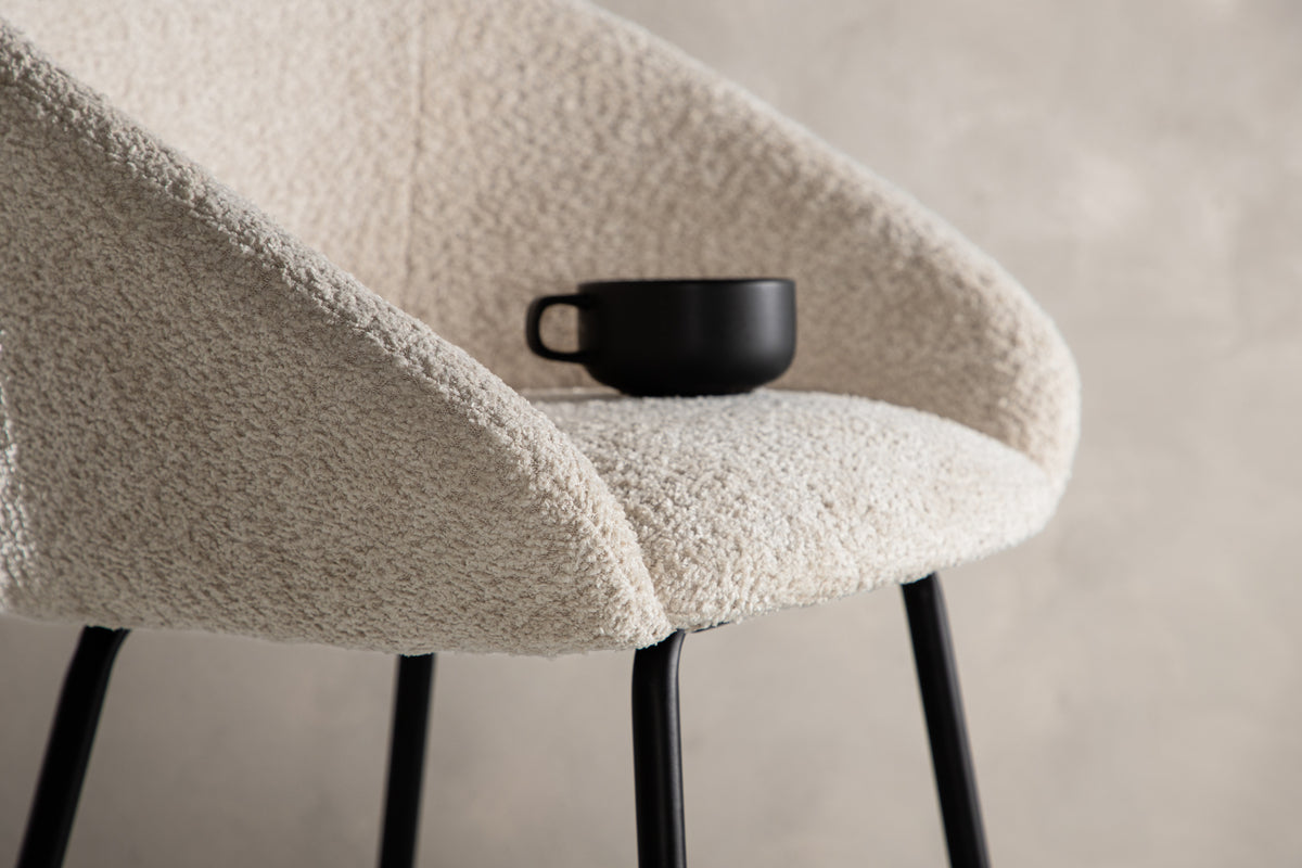 Venture Design Velvet Barstolar 2-pack Vit