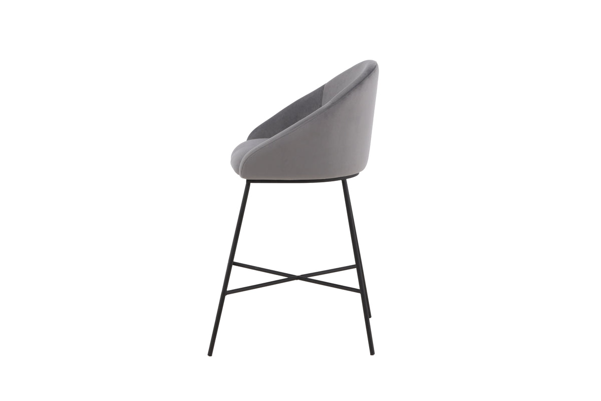 Venture Design Velvet Barstolar Mörkgrå