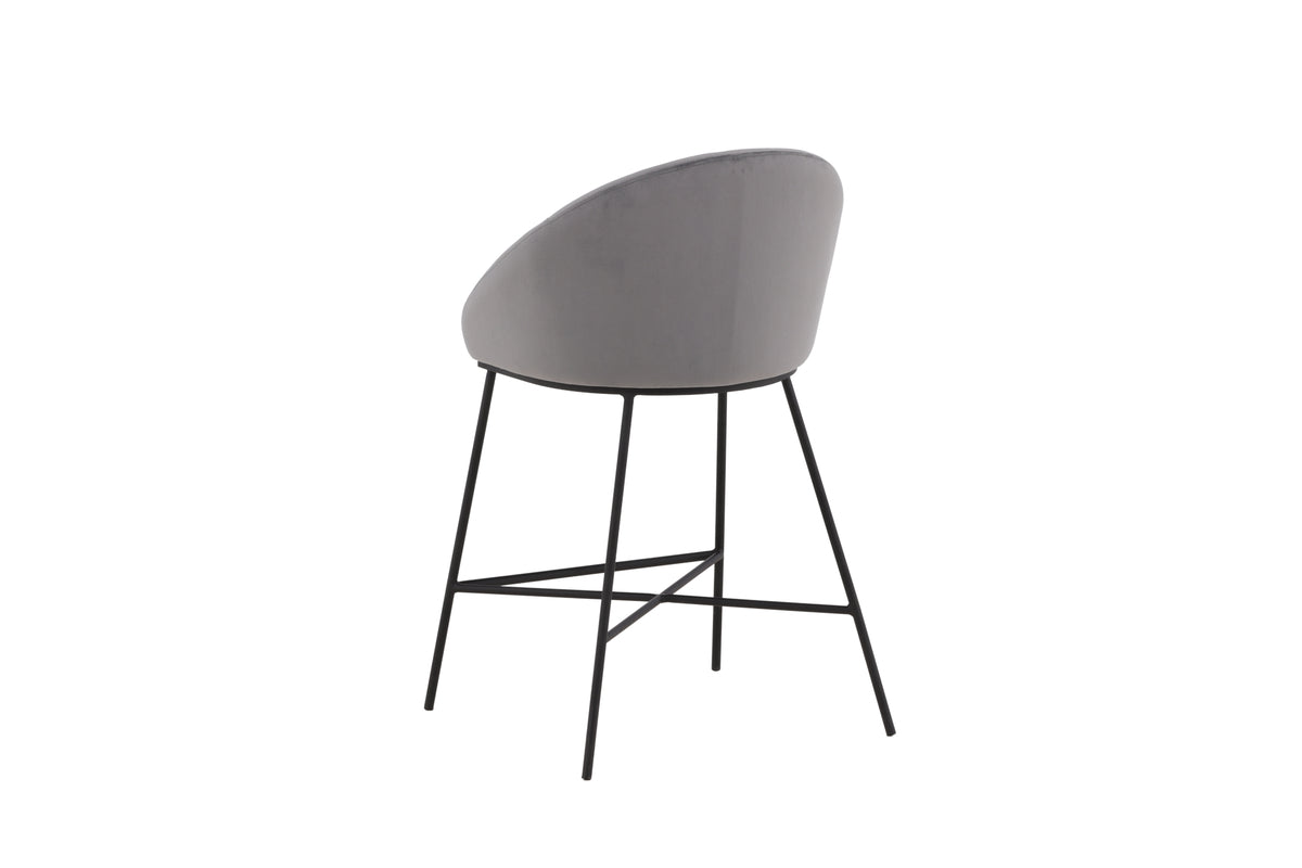 Venture Design Velvet Barstolar Mörkgrå