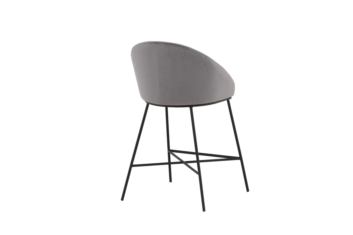 Venture Design Velvet Barstolar Mörkgrå