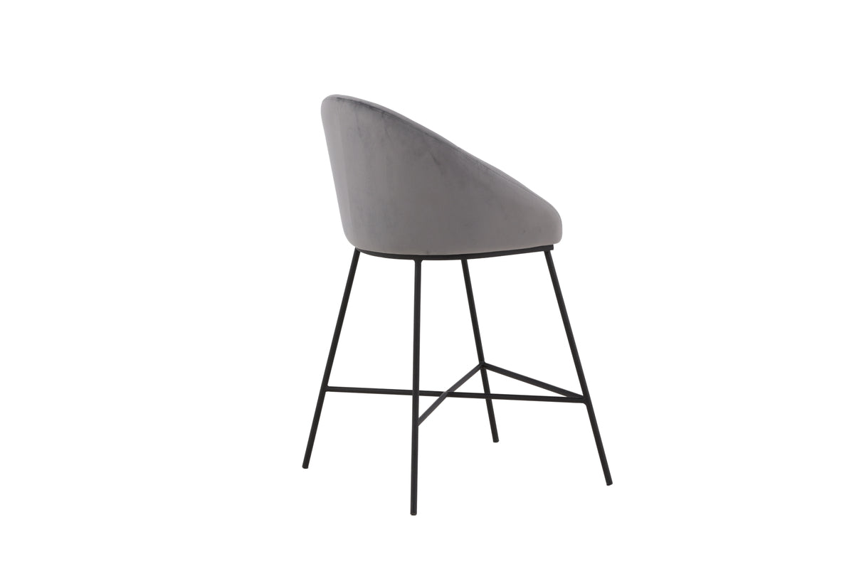 Venture Design Velvet Barstolar Mörkgrå