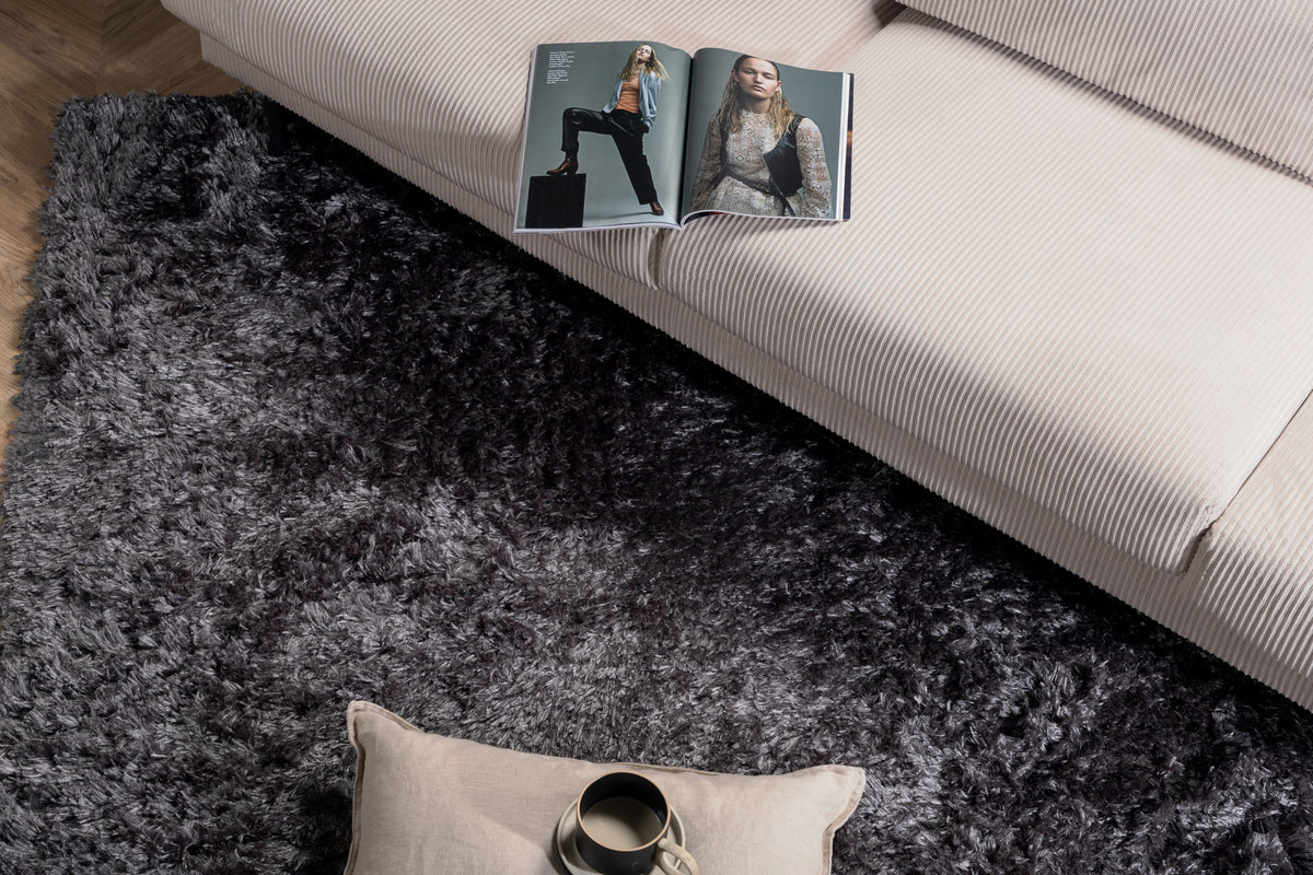 Venture Design Natta Rektangulära Mattor 290 × 200 Mörkgrå
