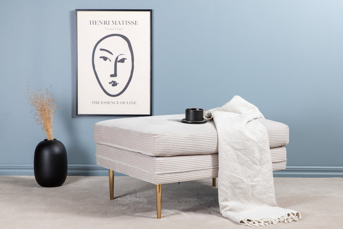 Venture Design Boom Ottoman 70 x 49 x 90 Beige