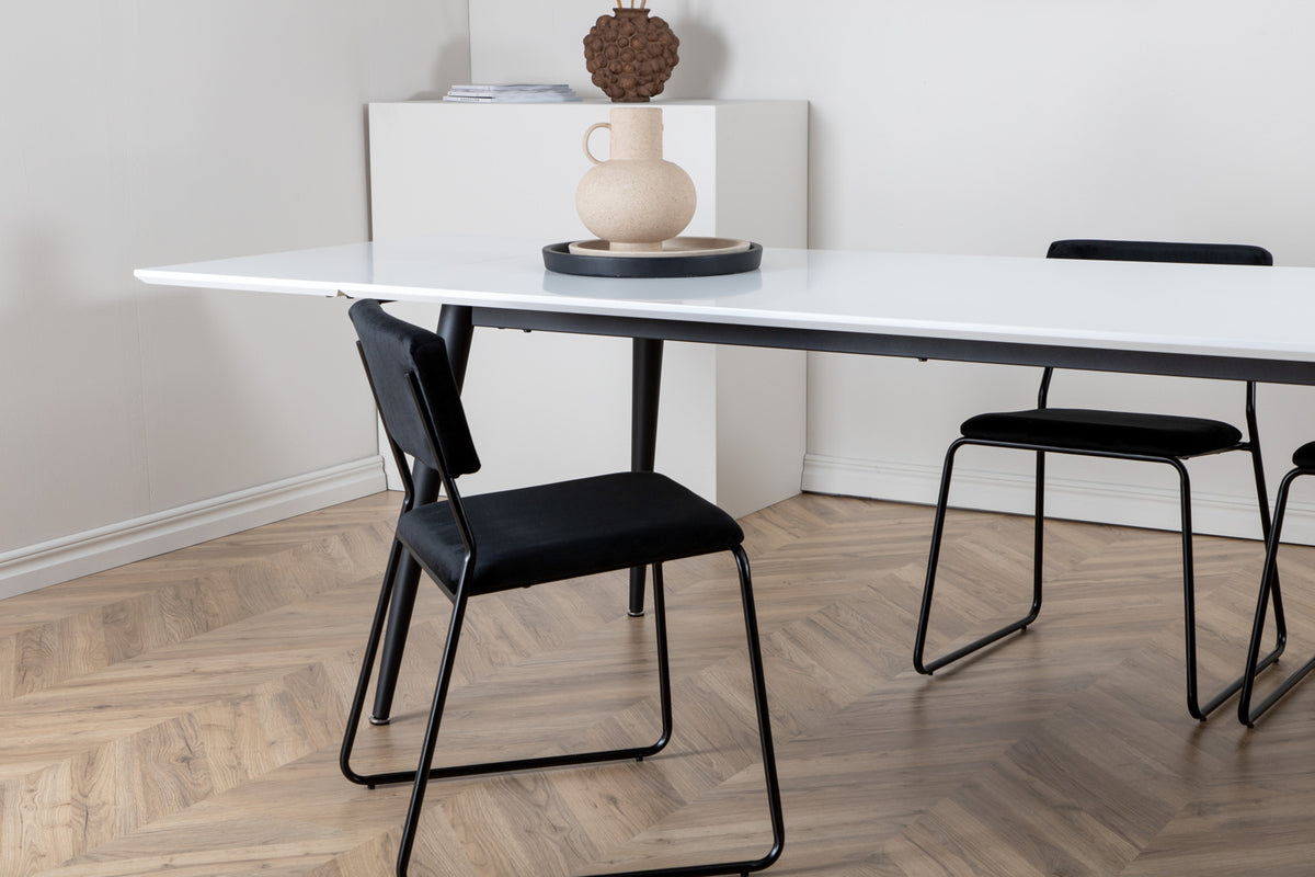 Venture Design Jimmy Rektangulära Matbord 195 x 90 Vit