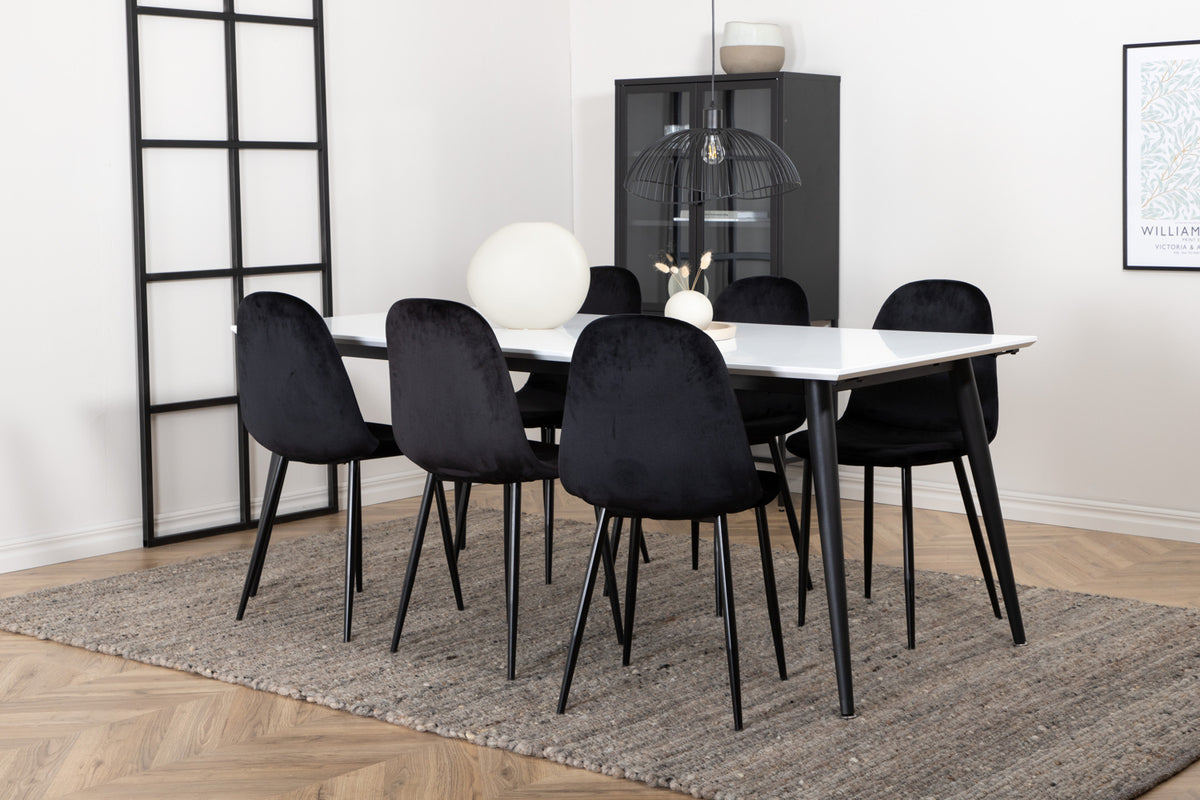 Venture Design Jimmy Rektangulära Matbord 195 x 90 Vit