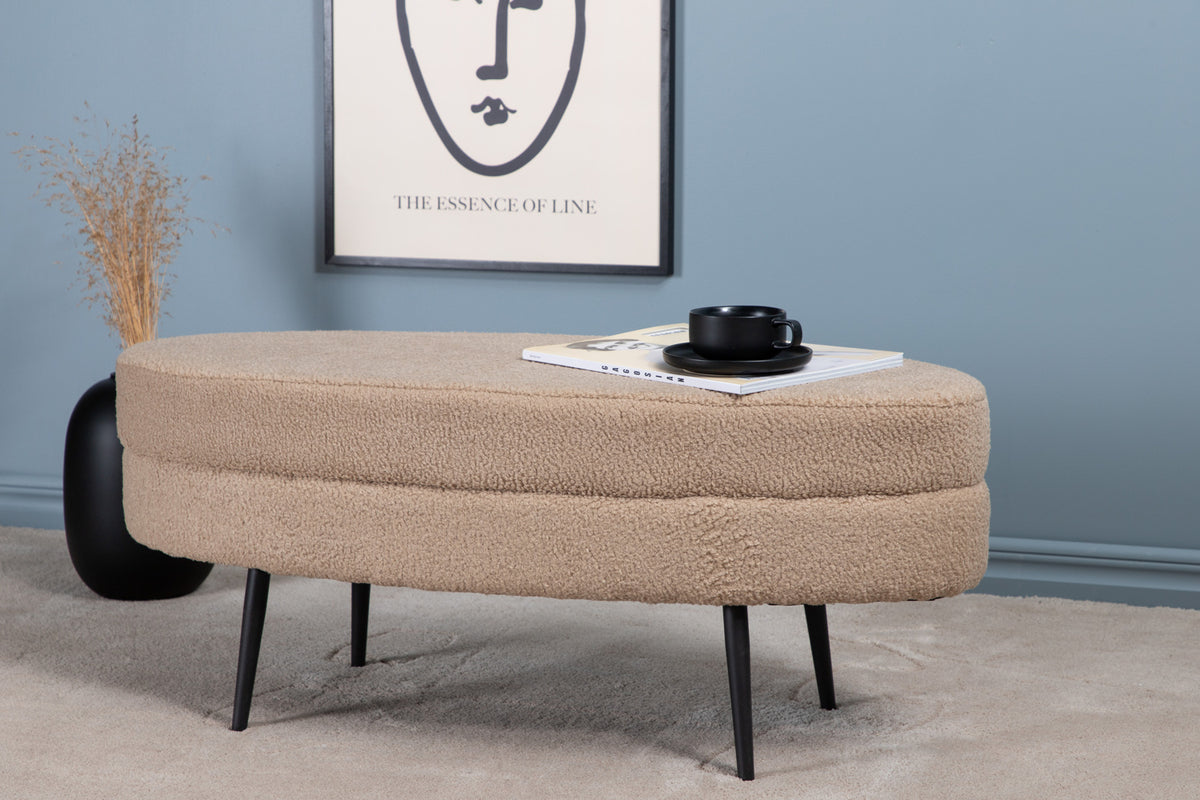 Venture Design Otto Ottoman 40 x 41 x 100 Beige