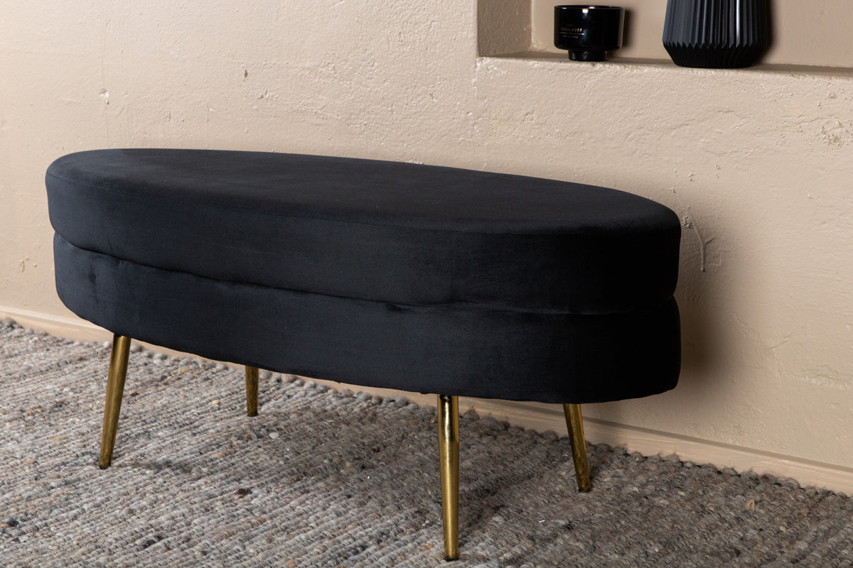 Venture Design Otto Ottoman 40 x 41 x 100 Svart